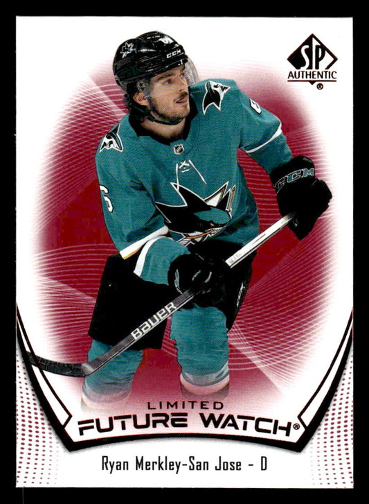 2021-22 SP Authentic #169 Ryan Merkley Limited Red