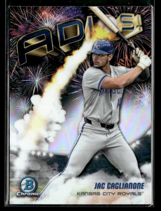 2025 Bowman Chrome #AD-3 Jac Caglianone Adios!