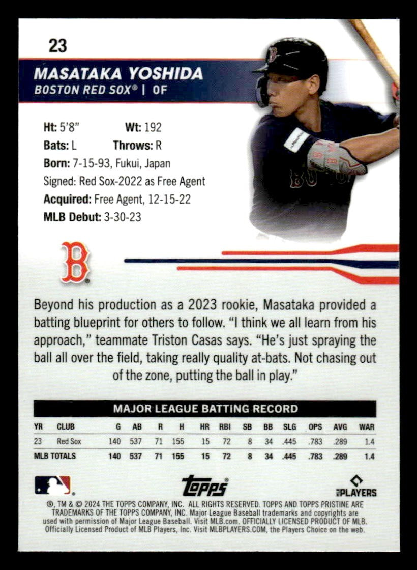 2024 Topps Pristine #23 Masataka Yoshida