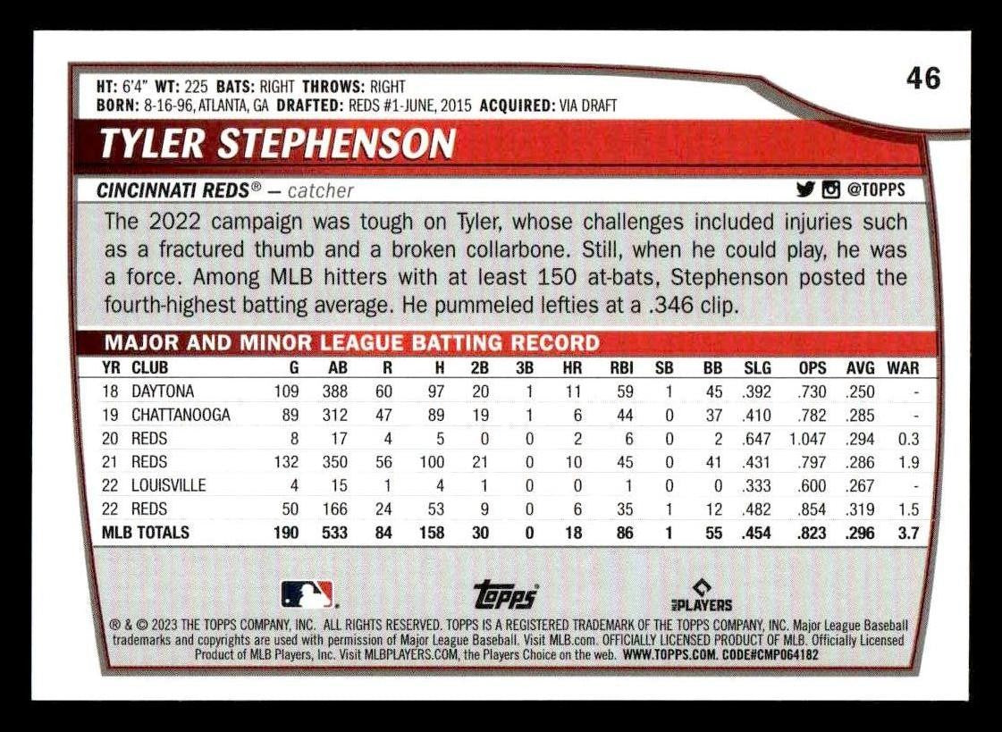 2023 Topps Big League #46 Tyler Stephenson