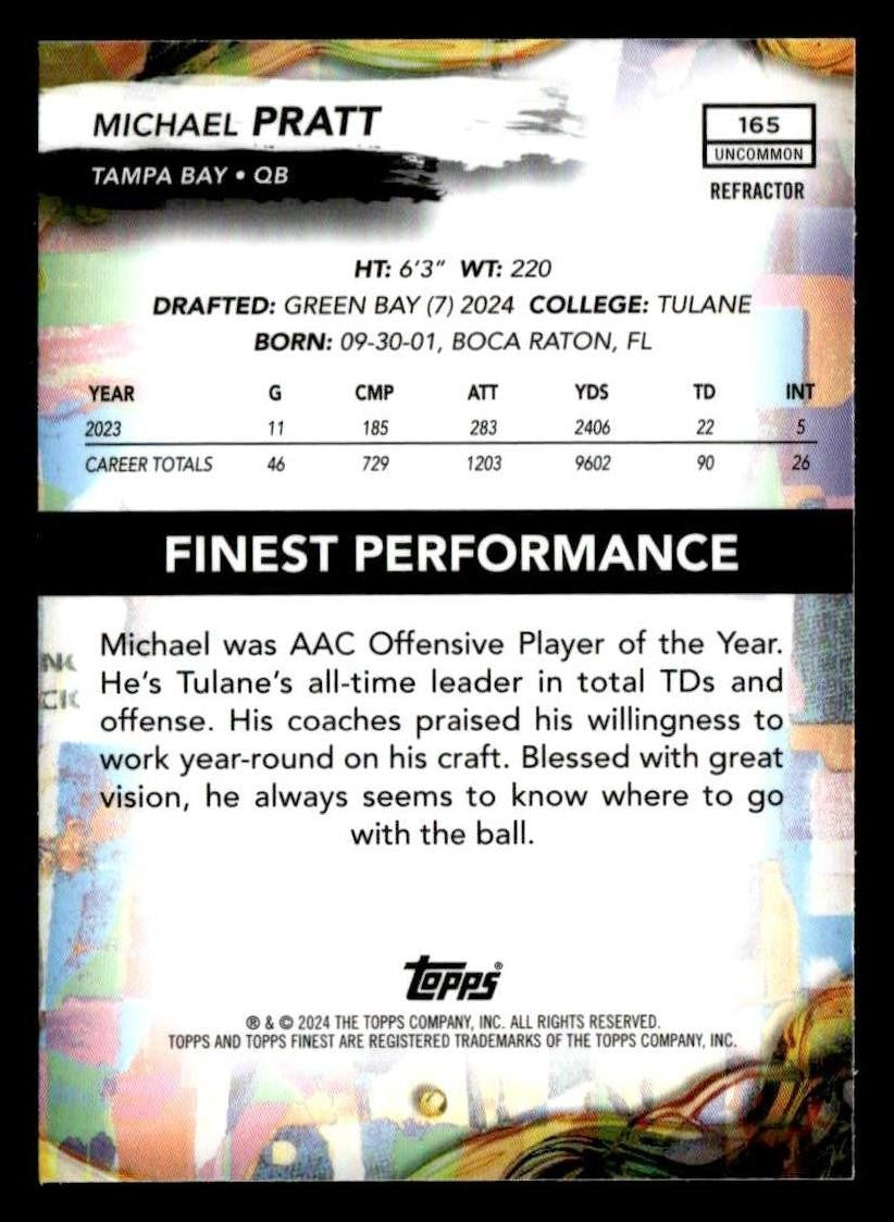 2024 Finest #165 Michael Pratt