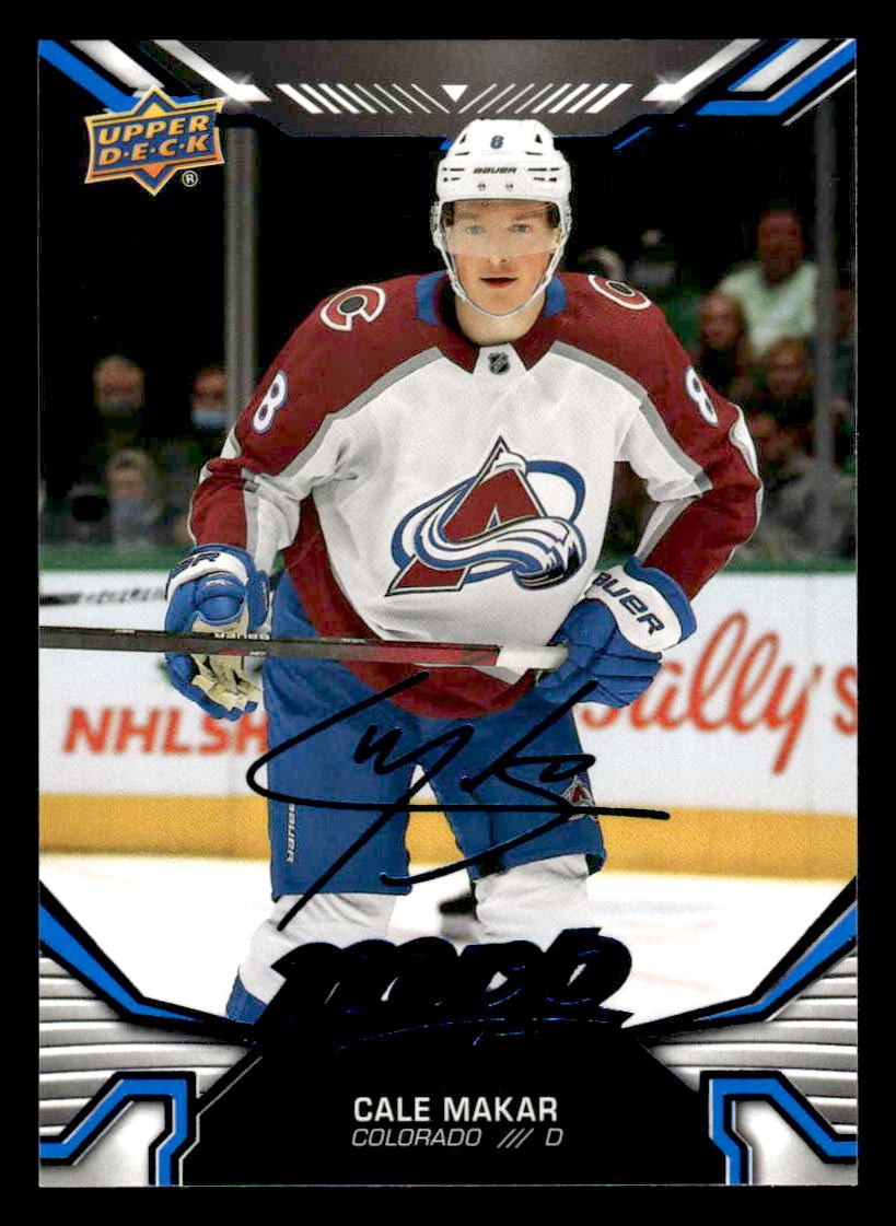 2022-23 Upper Deck MVP #8 Cale Makar Blue Script