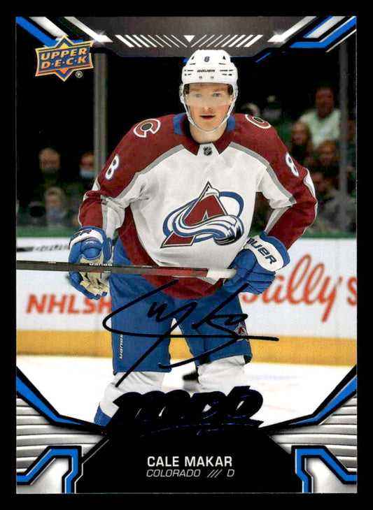 2022-23 Upper Deck MVP #8 Cale Makar Blue Script