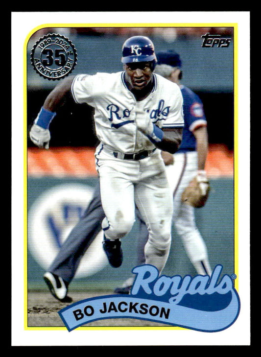 2024 Topps #89B-13 Bo Jackson 1989 Topps Baseball 35th Anniversary (Series One)