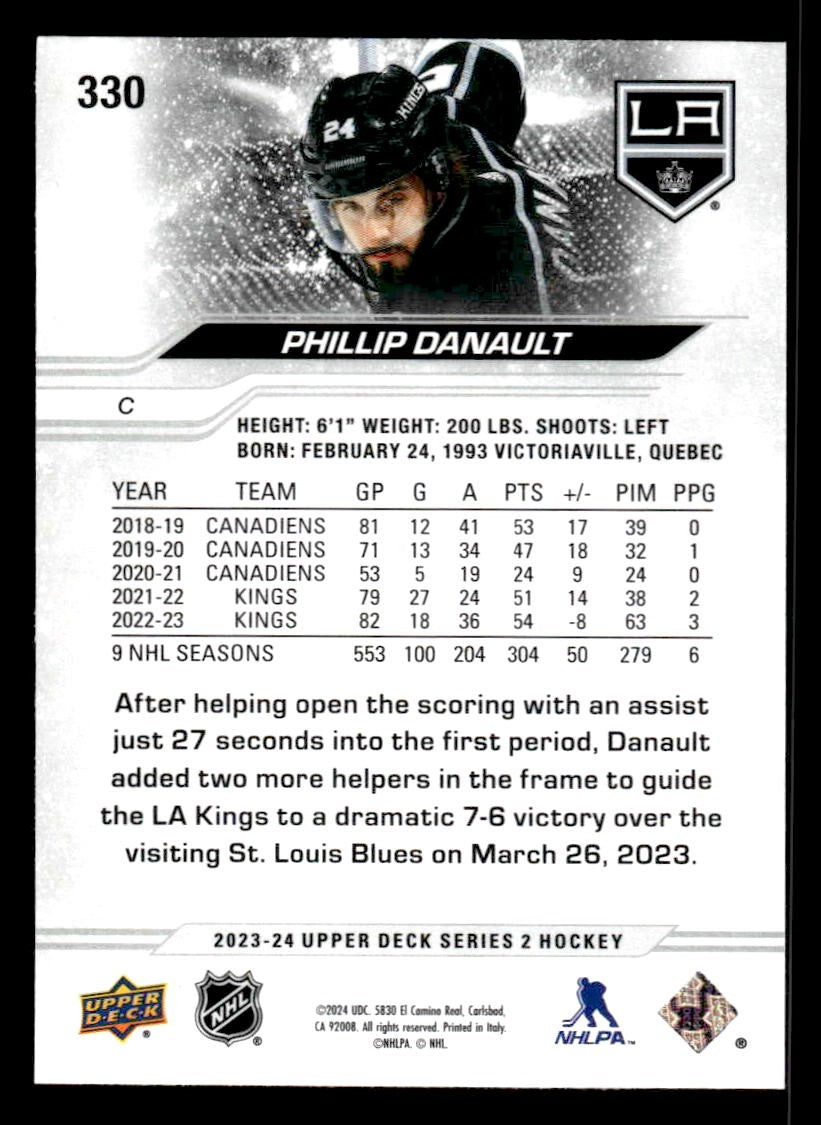 2023-24 Upper Deck #330 Phillip Danault
