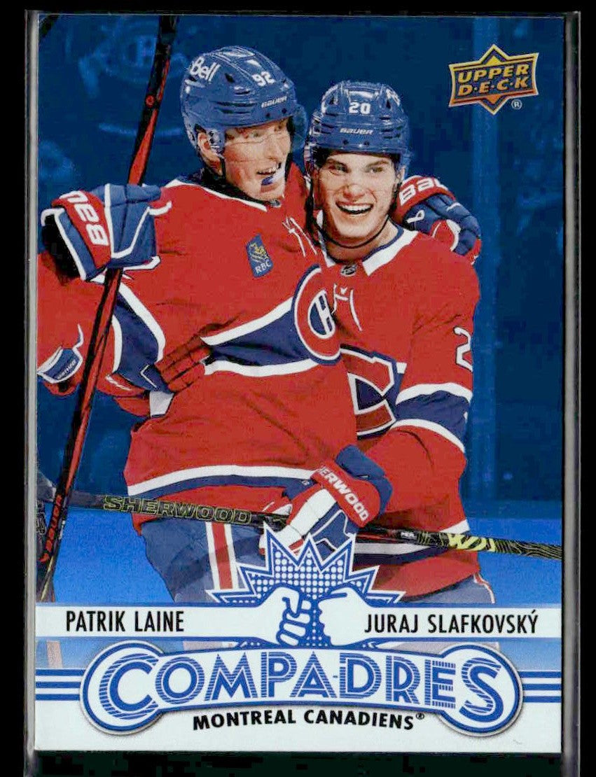 2025-26 Upper Deck #CM-8 Patrik Laine / Juraj Slafkovsky Compadres