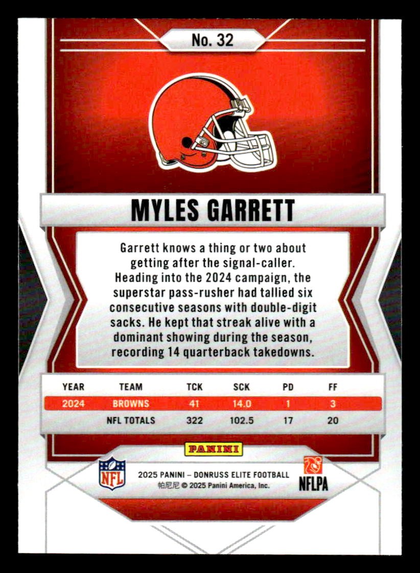 2025 Donruss Elite #32 Myles Garrett
