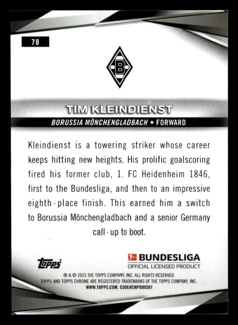 2025 Topps Chrome Bundesliga #78 Tim Kleindienst