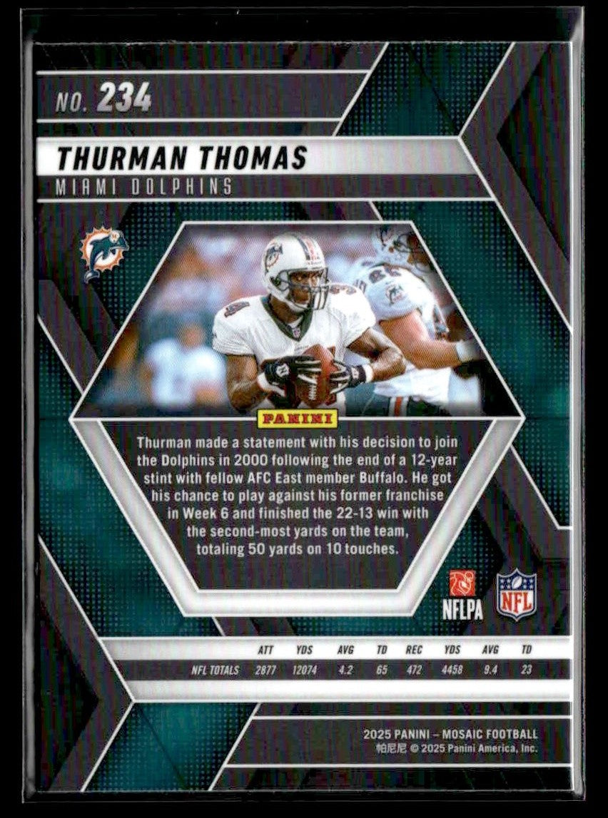 2025 Panini Mosaic #234 Thurman Thomas