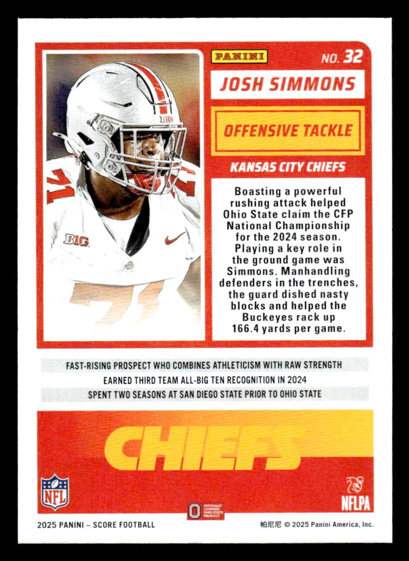 2025 Score #32 Josh Simmons