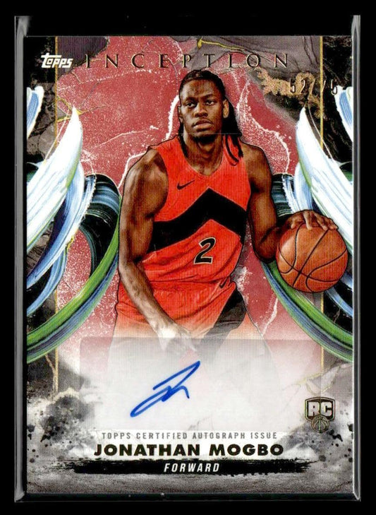 2025 Topps Inception #RA-JM Jonathan Mogbo Rookie Autographs Red #/75