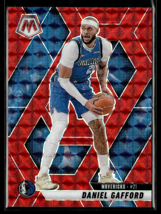 2024-25 Panini Mosaic #55 Daniel Gafford Red Mosaic