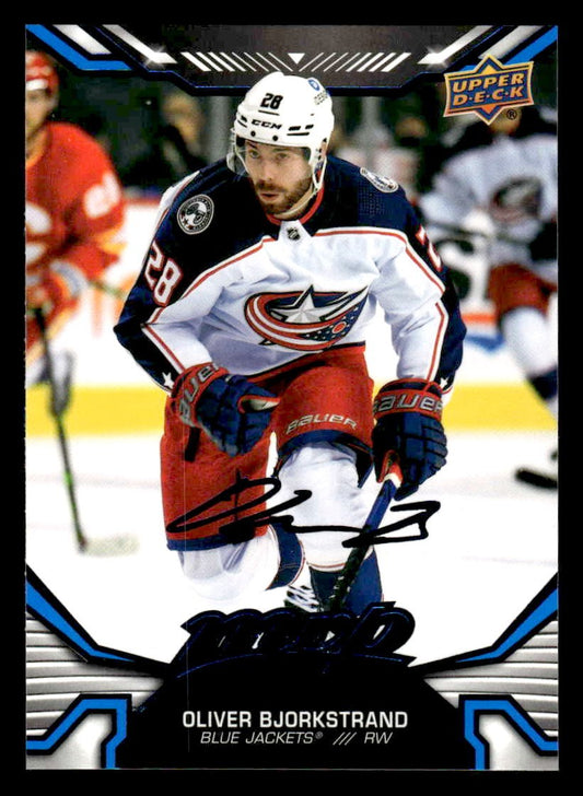 2022-23 Upper Deck MVP #128 Oliver Bjorkstrand Blue Script