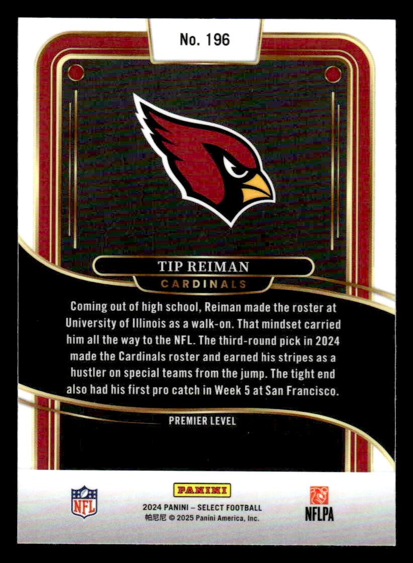 2024 Panini Select #196 Tip Reiman