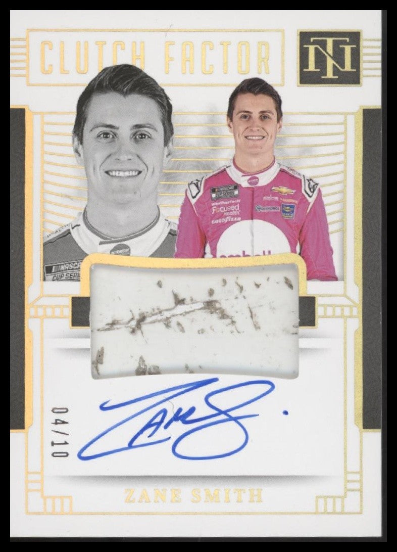 2024 Panini Ntl Treasures #CFS-ZSM Zane Smith Clutch Factor Sigs Holo Gold #/10