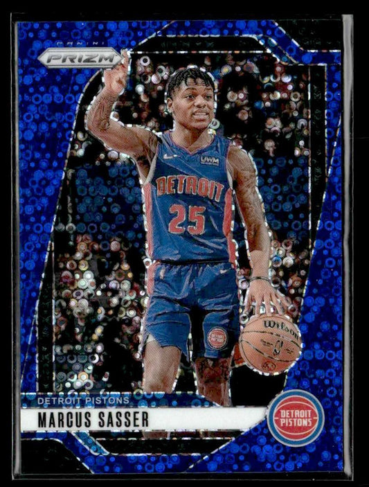 2024-25 Panini Prizm #21 Marcus Sasser Prizms Fast Break Blue #/150