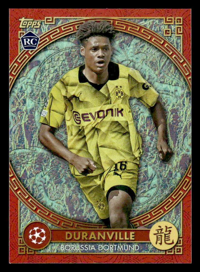 2023-24 Topps Jade UEFA Club Comps #NY-5 Julien Duranville Chinese New Year