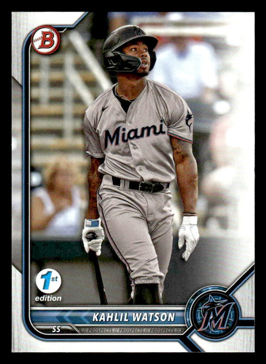 2022 Bowman Draft 1st Edition #BD-35 Kahlil Watson