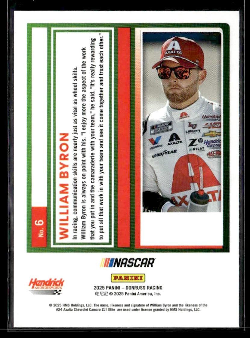 2025 Donruss #6 William Byron