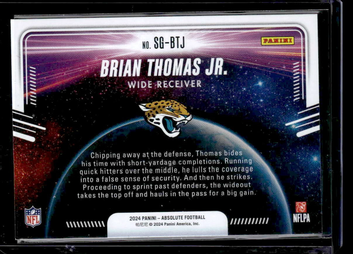 2024 Panini Absolute #SG-BTJ Brian Thomas Jr. Star Gazing