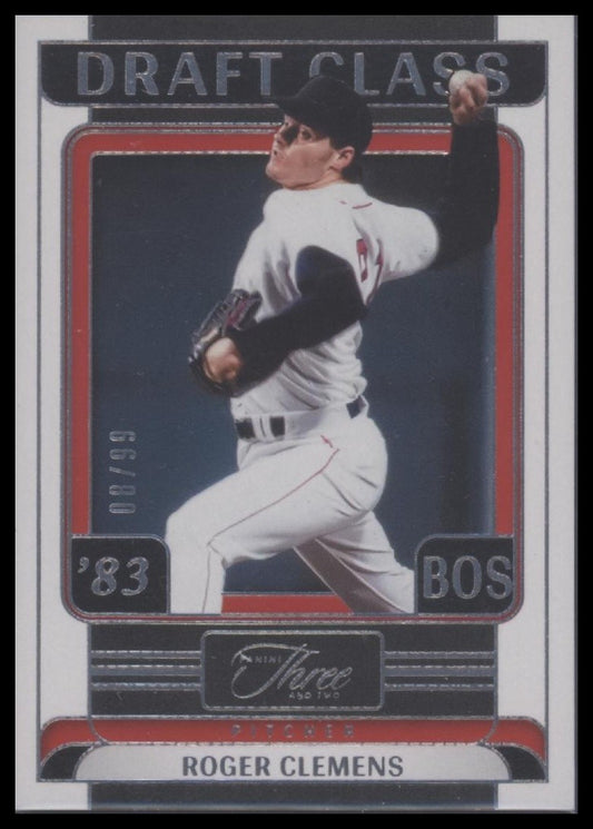2024 Panini Three and Two #14 Roger Clemens Draft Class #/99