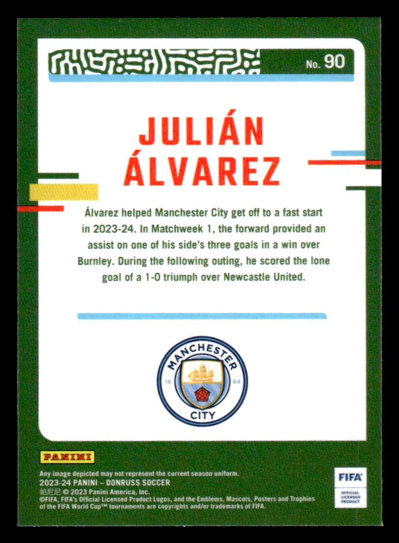 2023-24 Donruss #90 Julian Alvarez Optic