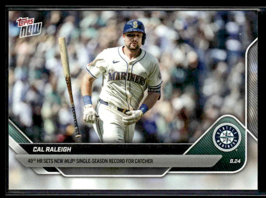 2025 Topps Now #604 Cal Raleigh 49th HR Sets MLB Record