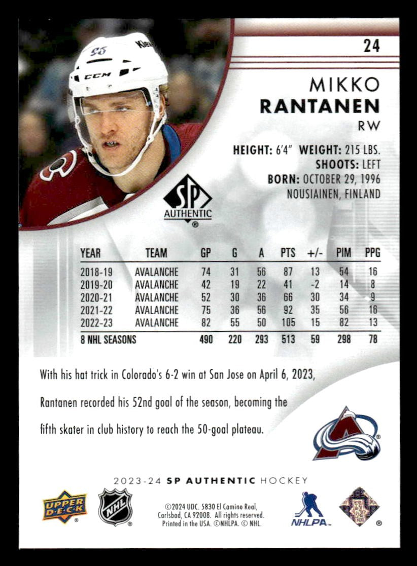2023-24 SP #24 Mikko Rantanen