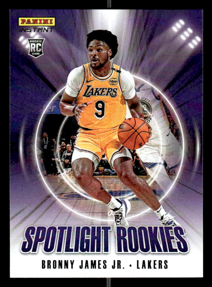 2024-25 Panini Instant NBA Spotlight Rookies #SR.40 Bronny James Jr.