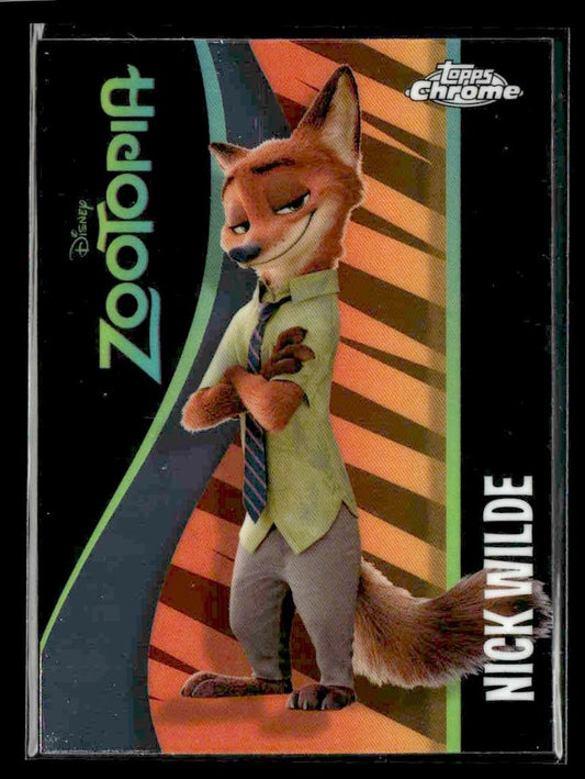🌟 Nick Wilde — 2025 Topps Chrome Disney Zootopia Icons #ZI-5 🌟
