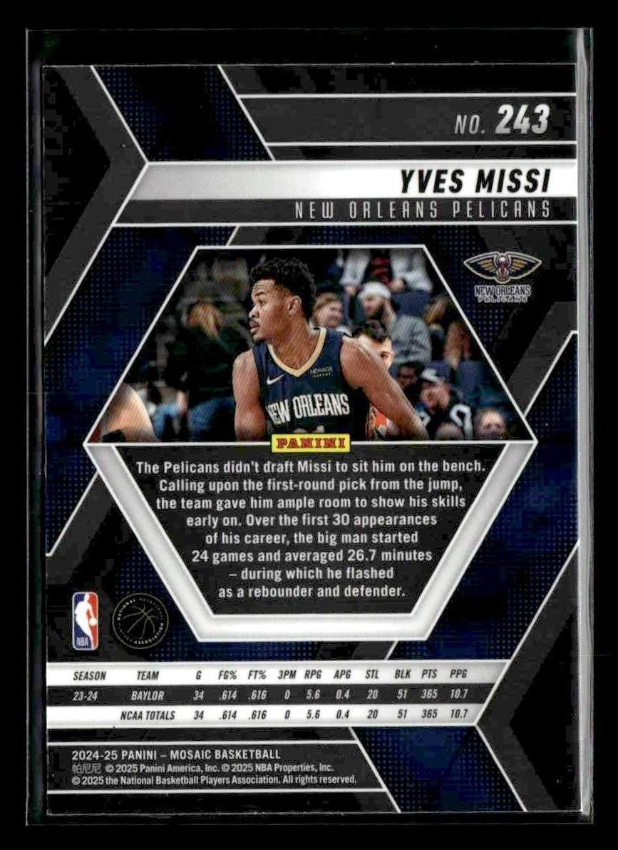 2024-25 Panini Mosaic #243 Yves Missi