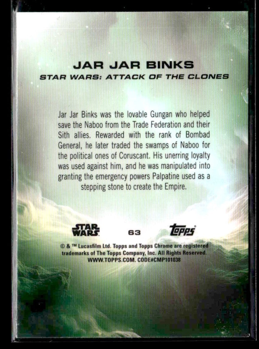 🌟 Jar Jar Binks — 2025 Topps Chrome Star Wars #63 🌟