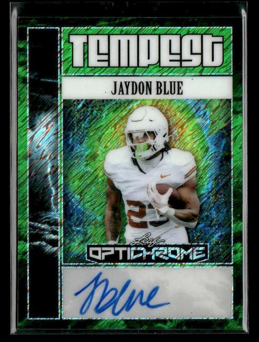2025 Leaf Optichrome #TA-JB1 Jaydon Blue Tempest Autographs #6/6