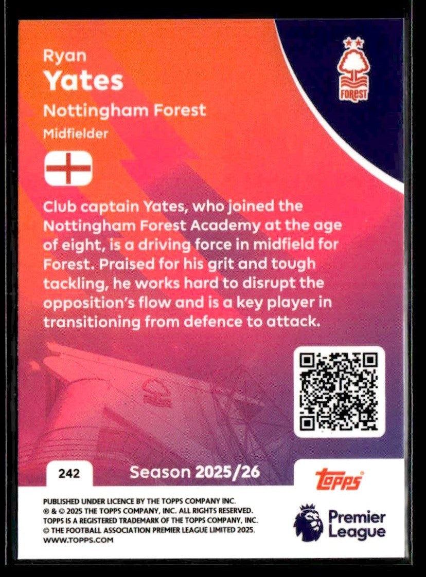 2025-26 Topps Premier League #242 Ryan Yates