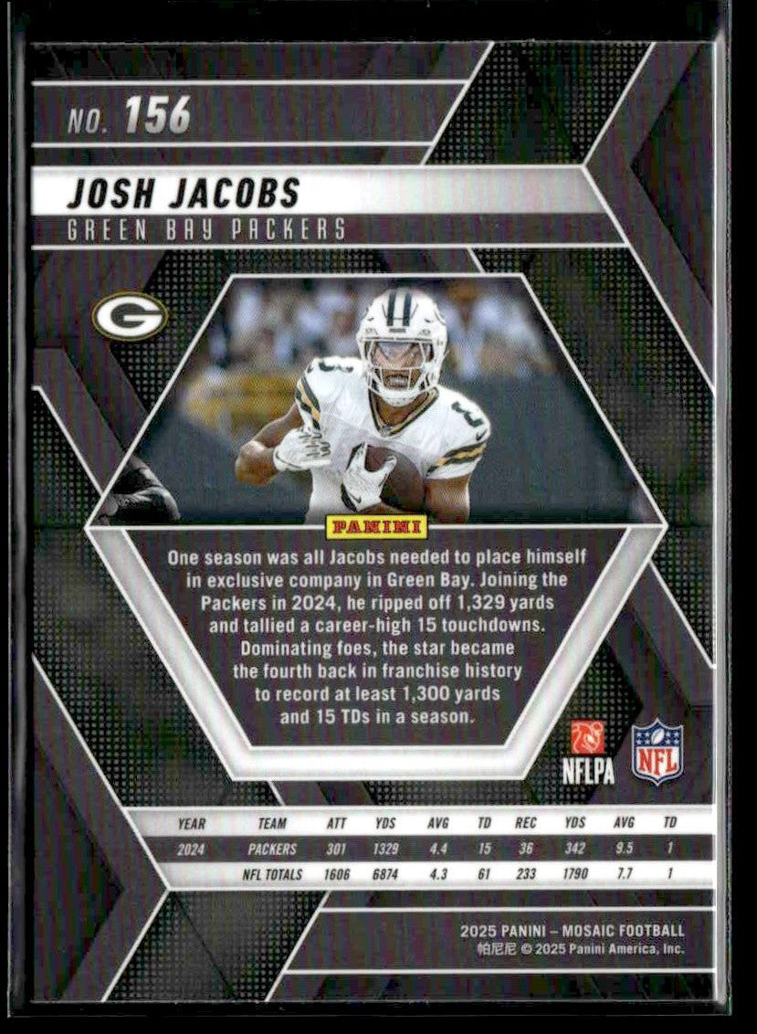 2025 Panini Mosaic #156 Josh Jacobs