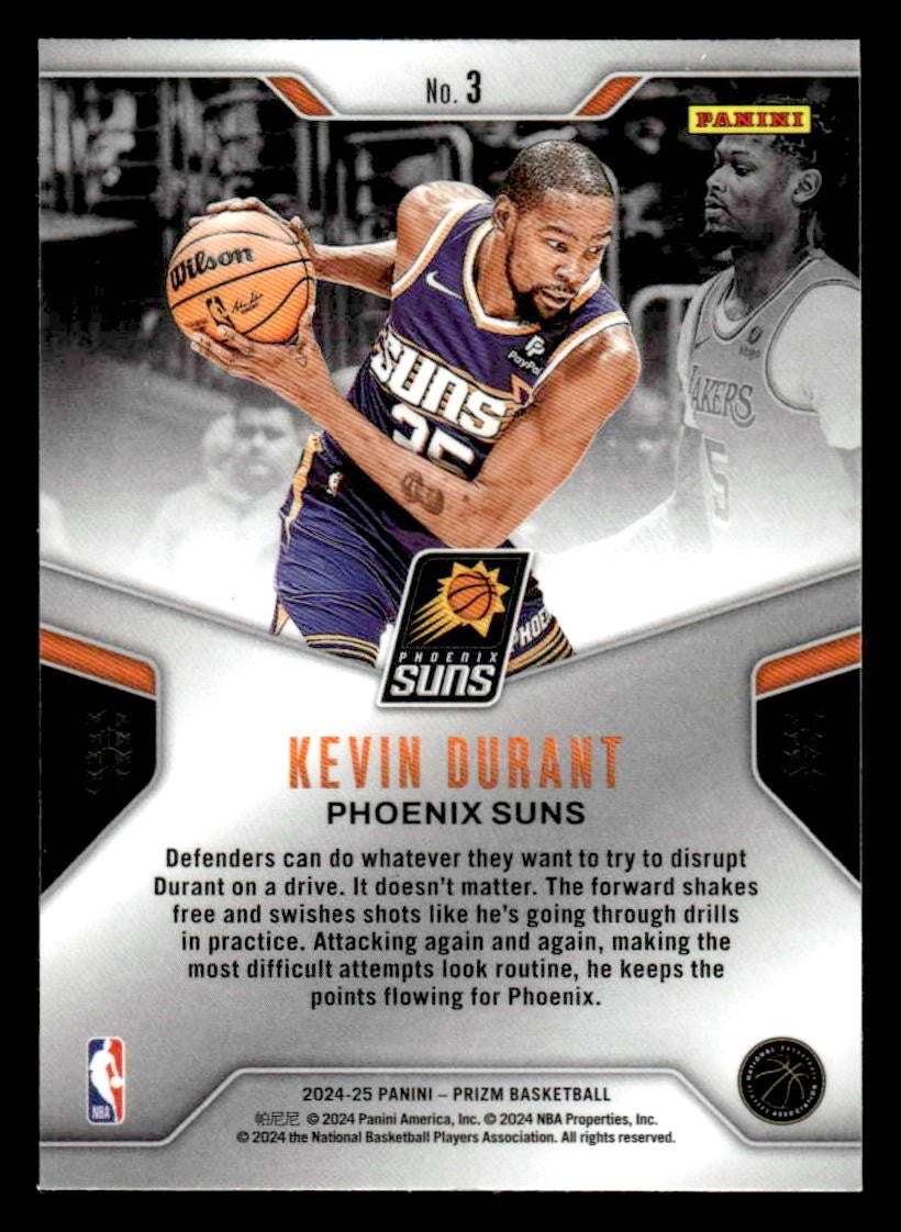 2024-25 Panini Prizm #3 Kevin Durant Dominance