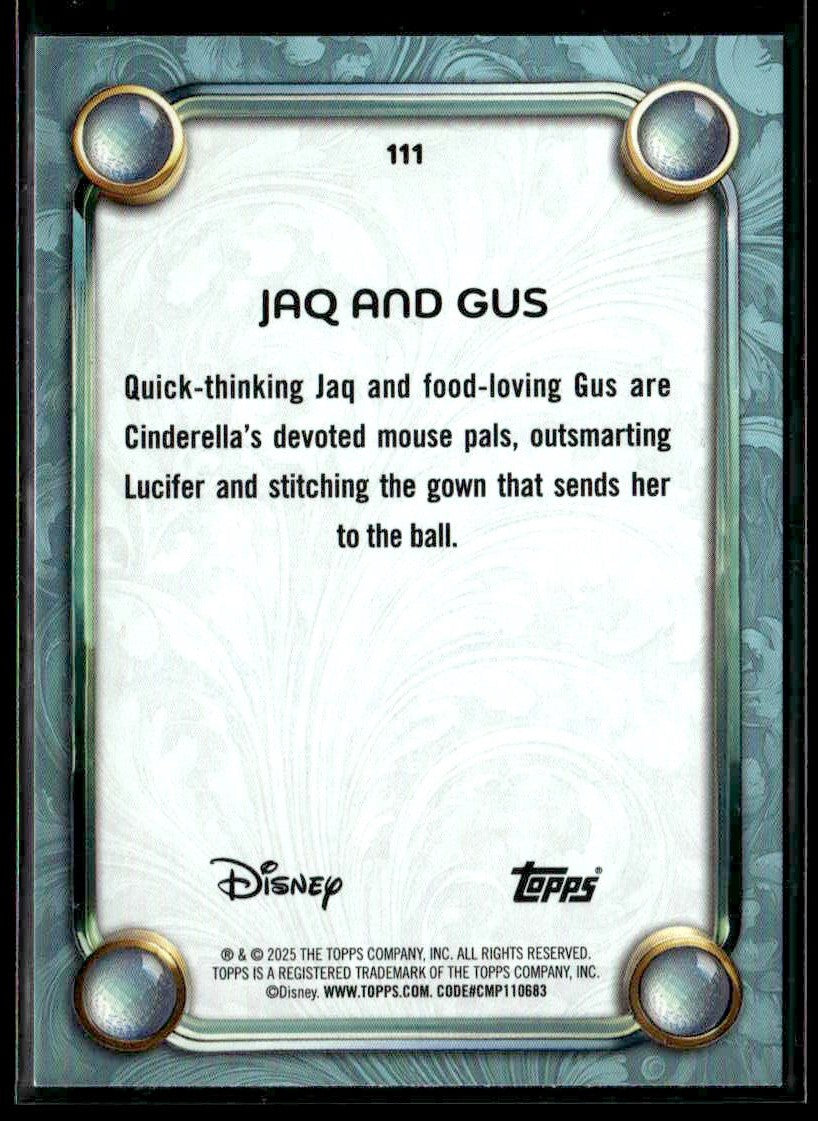 2025 Topps Disney Wonder #111 Jaq and Gus Tier 2