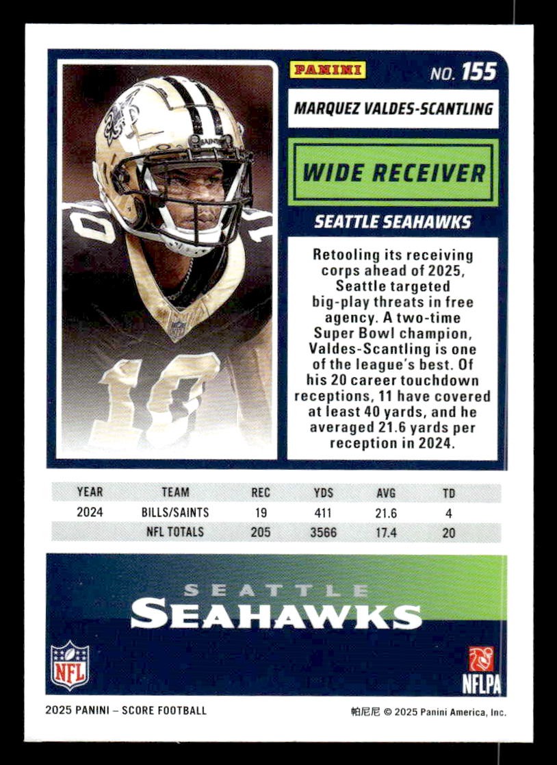 2025 Score #155 Marquez Valdes-Scantling