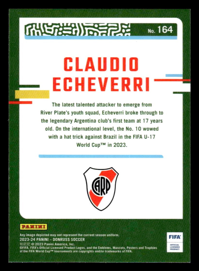 2023-24 Donruss #164 Claudio Echeverri Optic