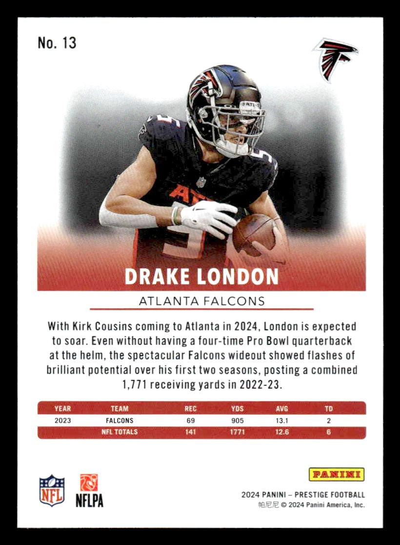 2024 Panini Prestige #13 Drake London