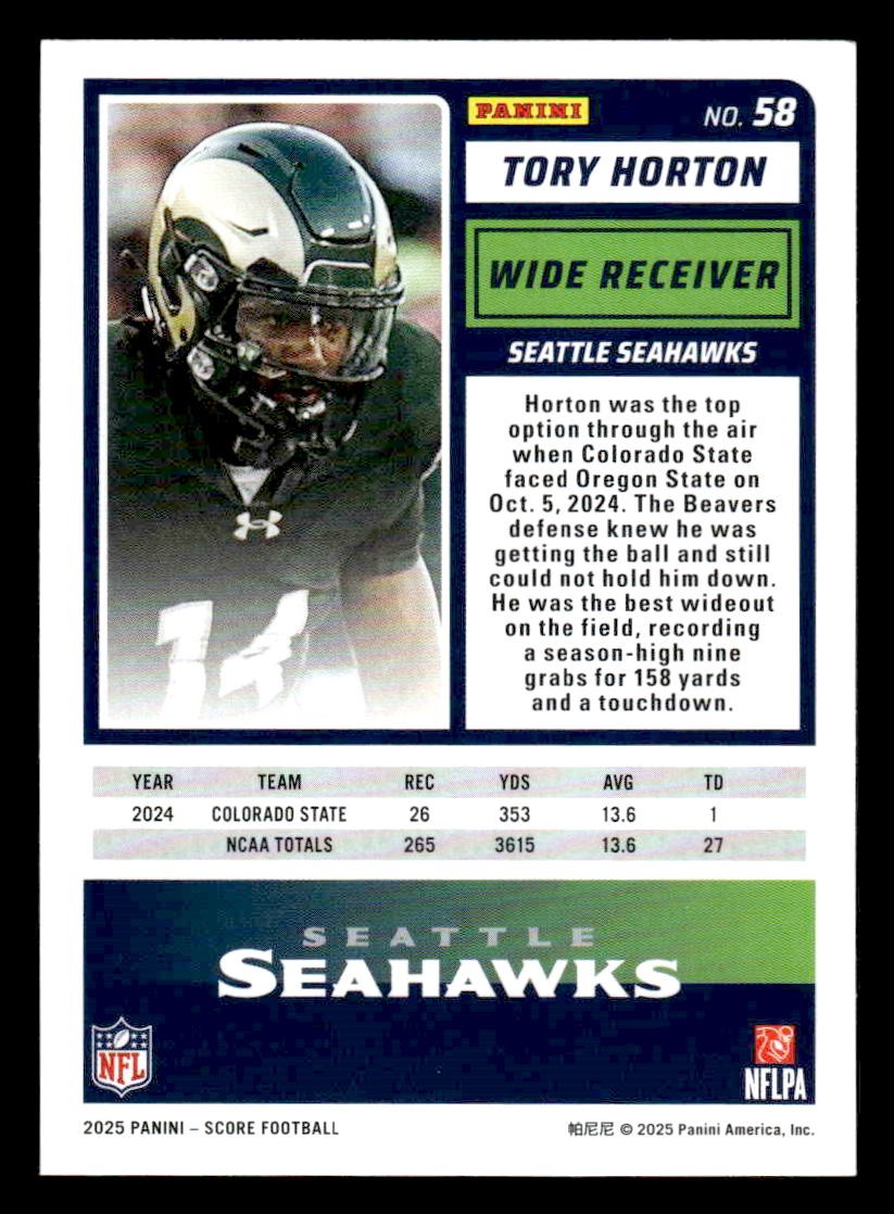 2025 Score-A-Treat #58 Tory Horton