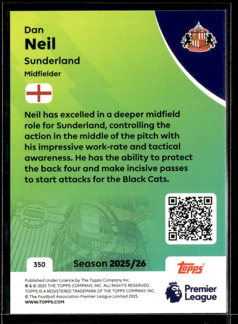 2025-26 Topps Premier League #350 Dan Neil