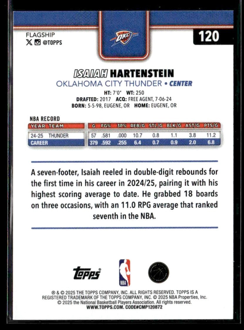 2025-26 Topps #120 Isaiah Hartenstein
