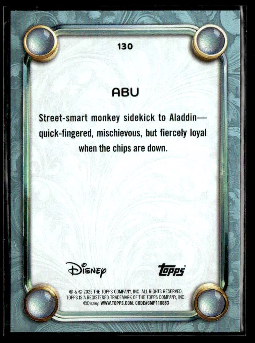 2025 Topps Disney Wonder #130 Abu Tier 2