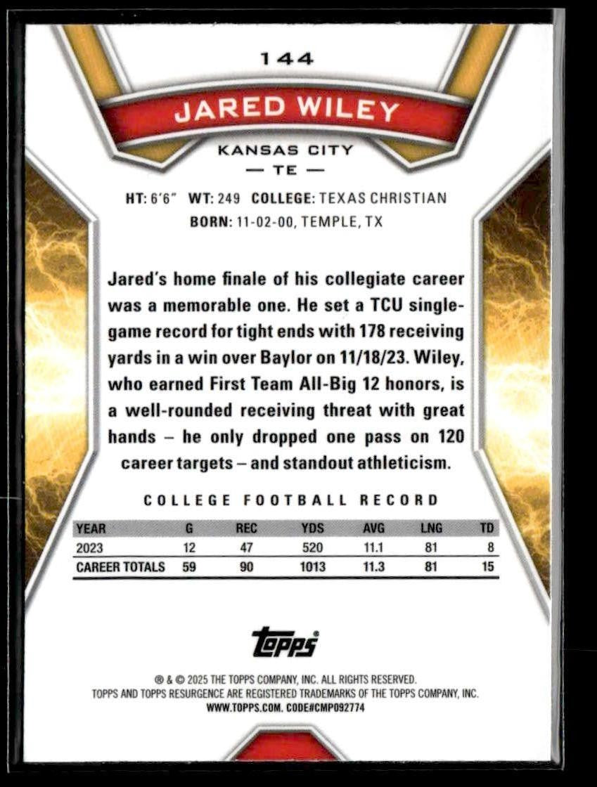 2024 Topps Resurgence #144 Jared Wiley