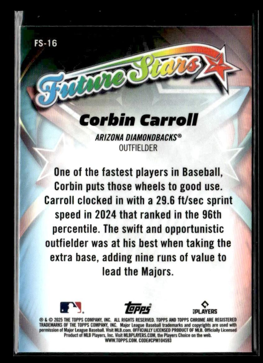 2025 Topps Chrome #FS-16 Corbin Carroll Future Stars