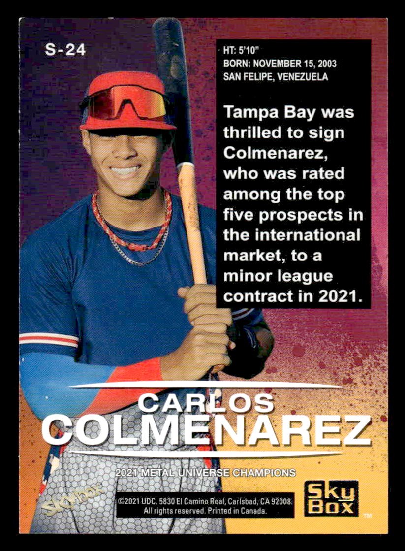 2021 SkyBox Metal Universe Champions #S-24 Carlos Colmenarez Skybox Premium