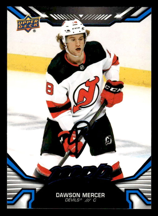 2022-23 Upper Deck MVP #141 Dawson Mercer Blue Script