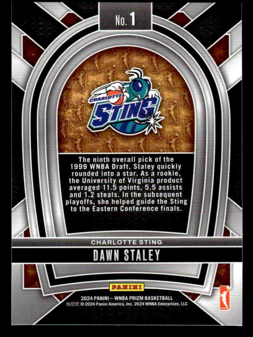 2024 Panini Prizm WNBA #1 Dawn Staley Pioneers