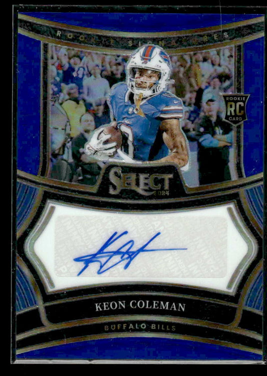 2024 Panini Select #RSP-KCN Keon Coleman Rookie Signatures Blue Prizm #/149